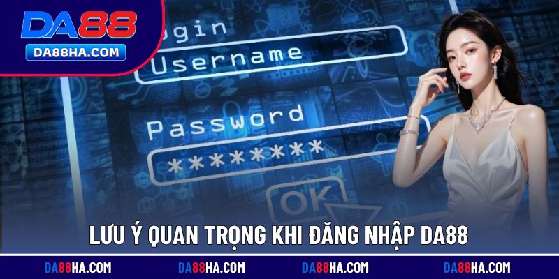 Các chú ý cần thiết khi vào hệ thống