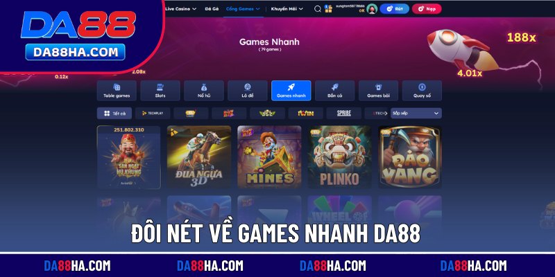 Tổng quan về Games Nhanh DA88