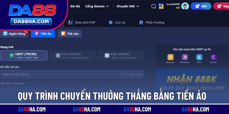 Chi tiết cách rút vốn về ví tiền điện tử