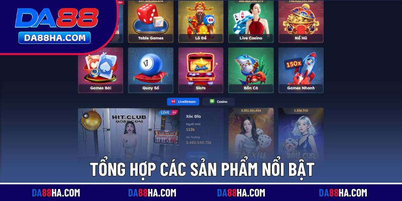Danh sách game tiêu biểu, đặc sắc