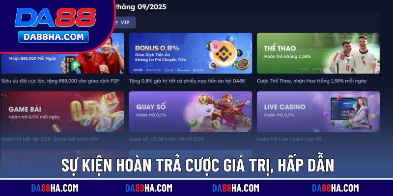 Sự kiện hoàn trả độc quyền dành cho người chơi