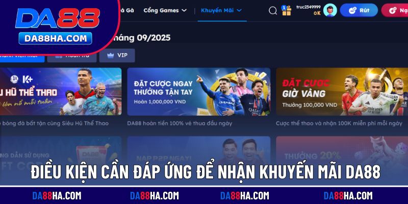 Quy định nhận khuyến mãi DA88 cần nắm