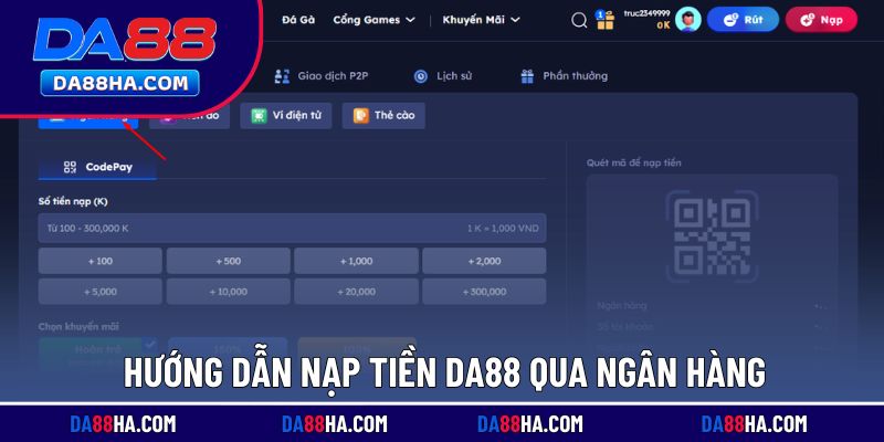 Chuyển khoản để gửi vốn vào tài khoản